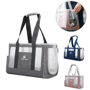 Breathable Pet Carrier Bag for Cats and Small Dogs, Large