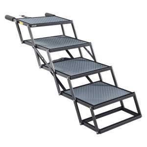 Foldable Dog Stairs for Car, 4 Steps, Extra Wide, Supports up to 400 lb