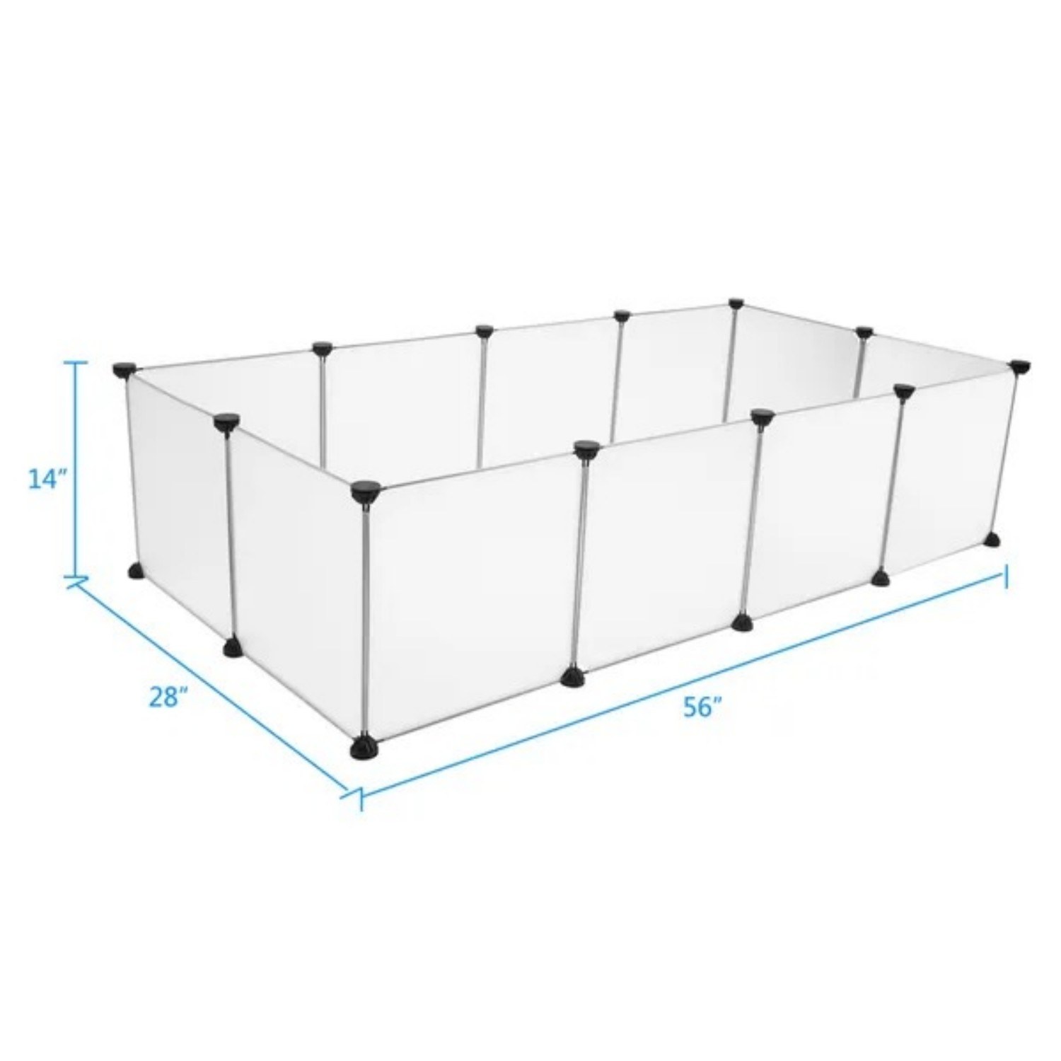 Modular Pet Playpen for Small Animals, 56 x 28 in