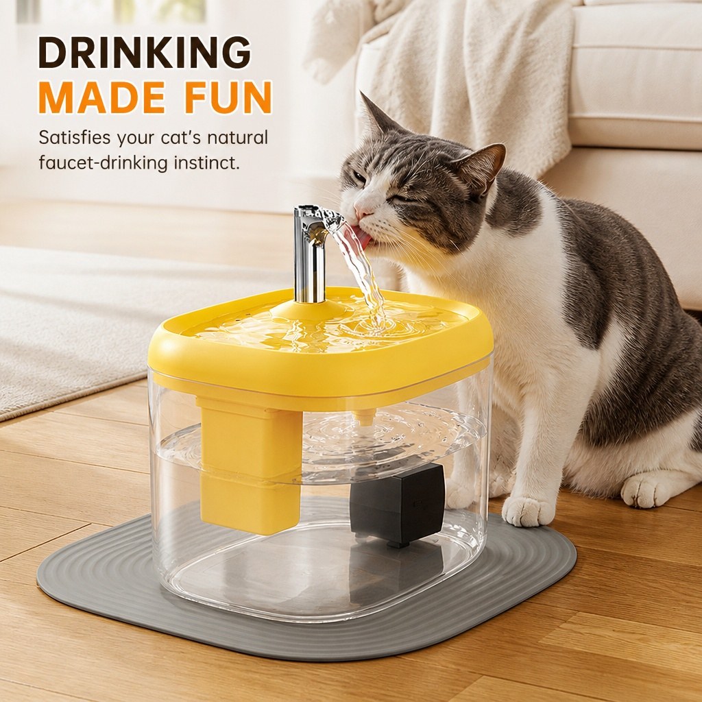 Pet Water Fountain, 2.5L Automatic Circulating